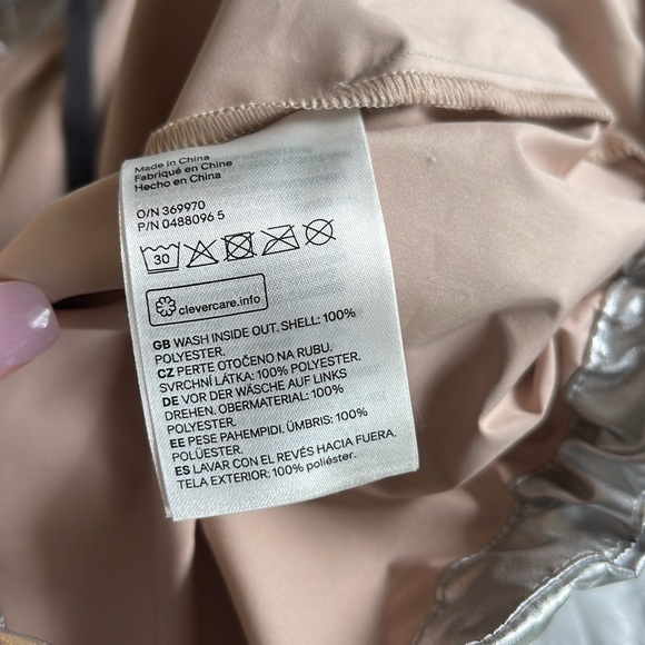 H&M Coachella silver metallic windbreaker 10 - Picture 8 of 8